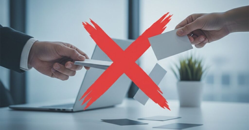 The Don’ts of Distributing Business Cards.