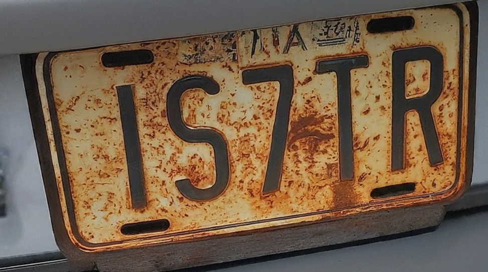 How to Remove Rust from a License Plate