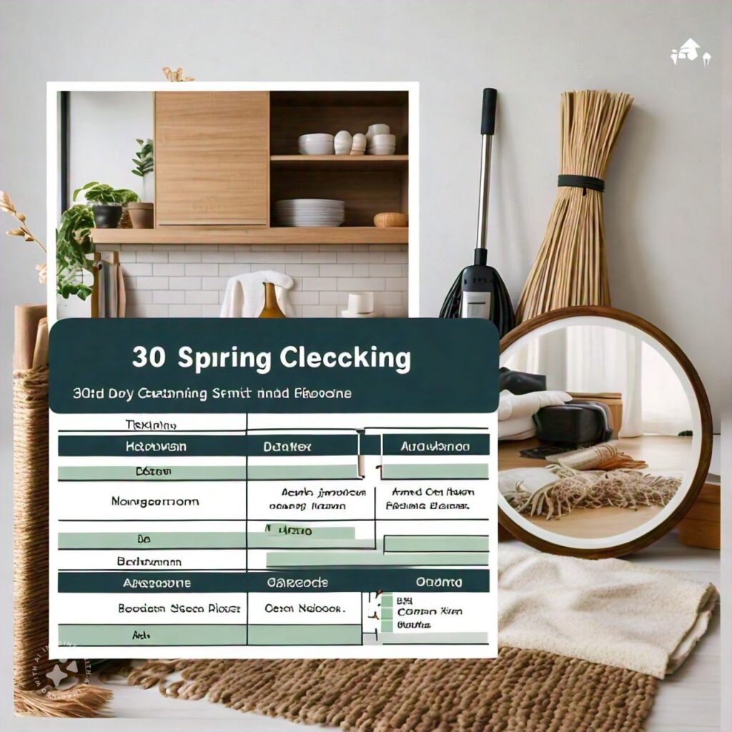 30-Day Spring Cleaning Checklist