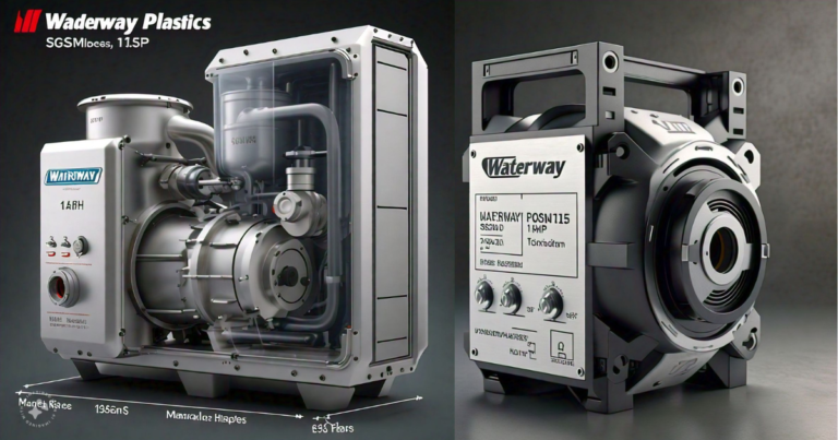 Dimensions Waterway Plastics SGSMF115 Pump 1.5HP 1SP