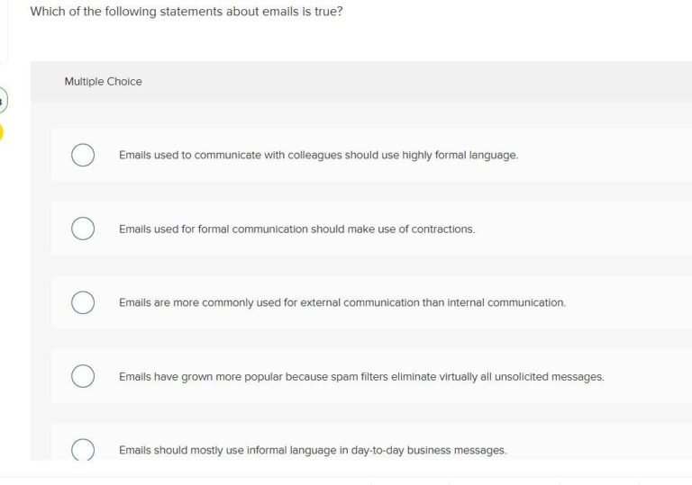 Which of the Following Is True About Email Communication?